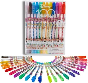 Disney 100 Scented Gel Pen Set for Kids, 24 Pack with Glitter Gel