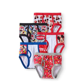 Disney Mickey Mouse, Boys Underwear, 5 Pack Briefs