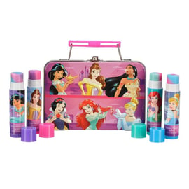 Disney Princess Lip Balm Gift Set with Metal Tin, 5 Pieces