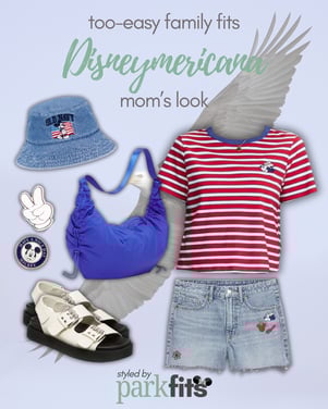 Too-easy Disney family outfit inspiration: Old Navy Disney Americana "Disneymericana" mom's look