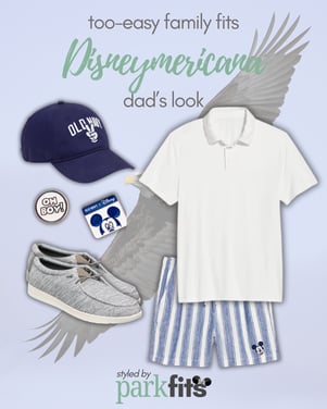 Too-easy Disney family outfit inspiration: Old Navy Disney Americana "Disneymericana" dad's look