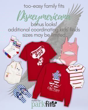 Too-easy Disney family outfit inspiration: Old Navy Disney Americana "Disneymericana" bonus finds (sizes limited)