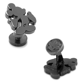 Disneys Mickey Mouse Silhouette Black Cuff Links