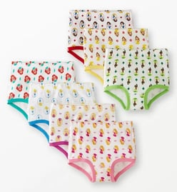 Hanna Andersson 7-Pack Disney Princess Organic Cotton Classic Underwear