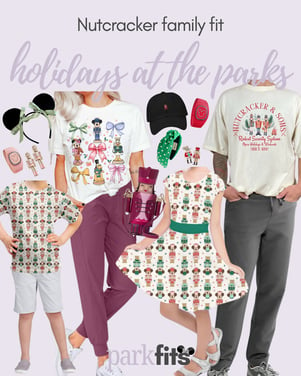 Holidays at the Disney Mickey Nutcracker inspired family coordinating theme park outfit