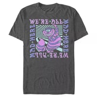 Mens Alice Were All Mad Here Cheshire Cat Tee