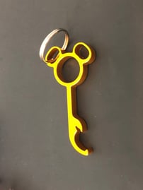 Mickey Mouse Shaped bottle opener keychain