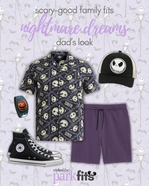 Nightmare Before Christmas inspired theme park look for dad