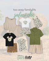 Too-easy Disney family outfit inspiration: safari chic khaki and green