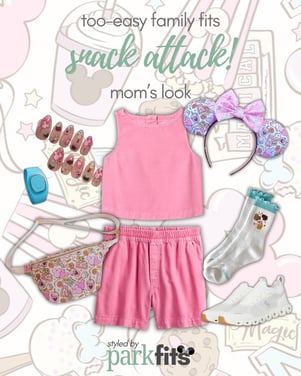 Too-easy Disney family outfit inspiration: mom's snack-themed look