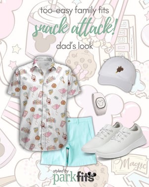 Too-easy Disney family outfit inspiration: dad's snack-themed look