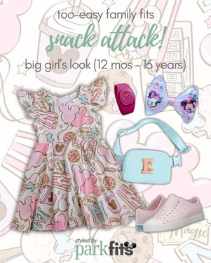 Too-easy Disney family outfit inspiration: big girl's snack-themed look