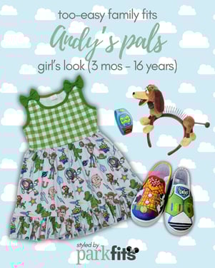 Too-easy Disney family outfit inspiration: Andy’s pals Toy Story girl's look