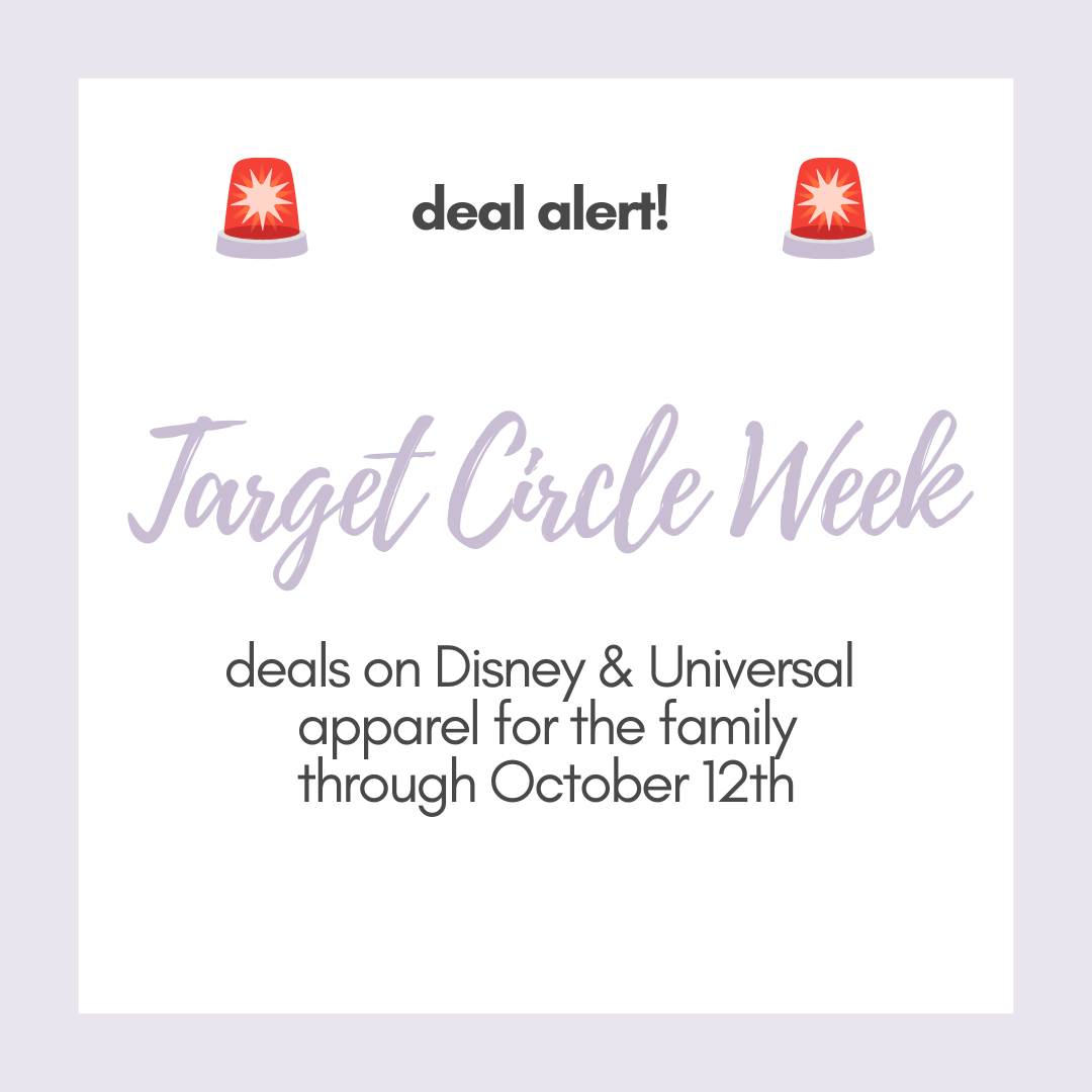 It's Target Circle Week! Check out these deals on Disney & Universal apparel for the whole family, now through 10/12.