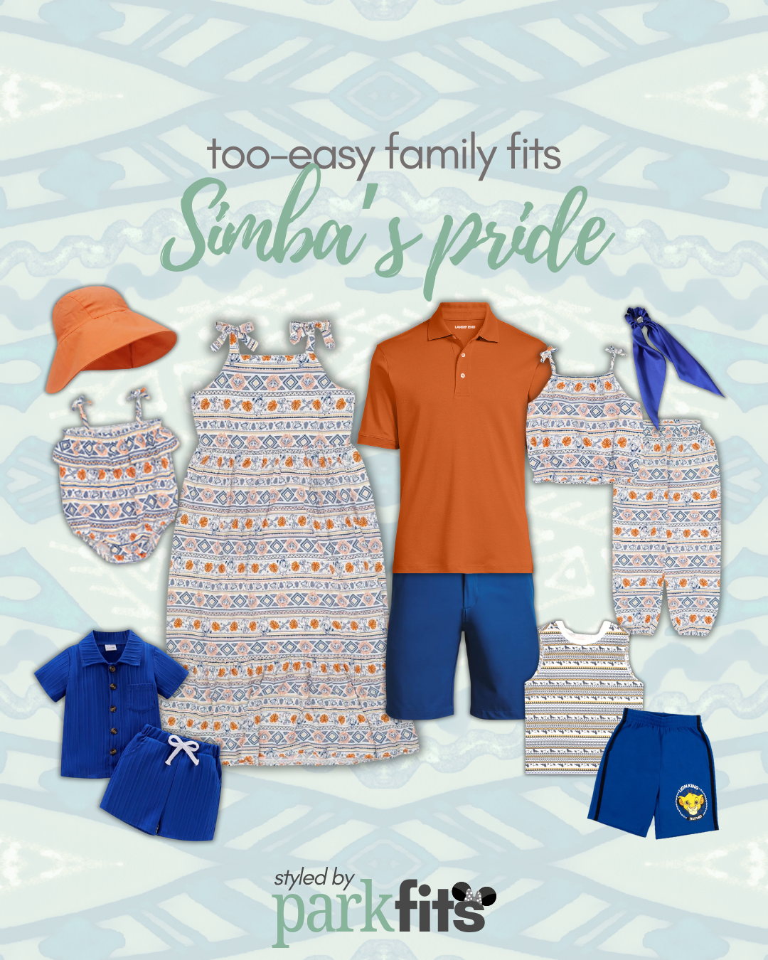 Too-easy Disney family outfit inspiration: Lion King inspired family look