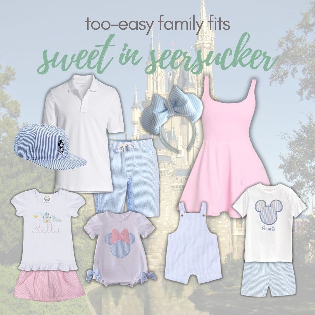 Too-easy Disney family outfit inspiration: Sweet in Seersucker
