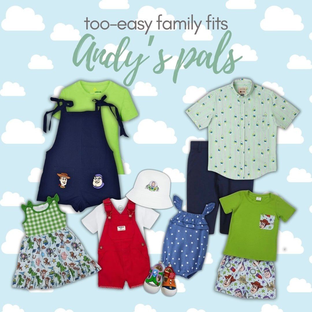 Too-easy Disney family outfit inspiration: Andy’s pals Toy Story family look